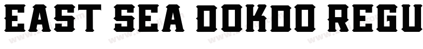 East Sea Dokdo Regul字体转换